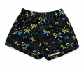 Plush lounge bow shorts